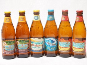 ハワイのコナビール飲み比べ6本セット(コナビールビックウェーブゴールデンエール瓶 コナビール ハナレイ IPA 瓶 コナビール ロングボー