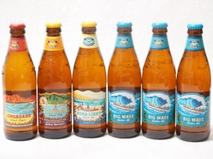 ハワイのコナビール飲み比べ6本セット(コナビールビックウェーブゴールデンエール瓶 コナビール ハナレイ IPA 瓶 コナビール ロングボー