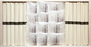 春夏の贈り物ギフト 紀州南高梅・讃岐うどん詰合せ(木箱入) 紀州南高梅はちみつ漬け・讃岐うどん(50g)×各12