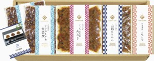 春の贈り物ギフト　三河の佃煮＆永谷園松茸風味お吸い物セット お吸い物・ささめまぐろ生姜炊（40g）×各2、こくまるあさり・山椒ちりめ