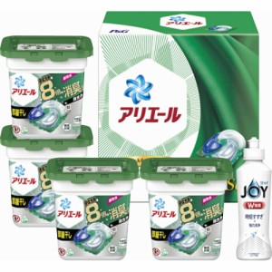 春夏の贈り物ギフト アリエールジェルボール部屋干しギフトセット P&G アリエールジェルボール4D部屋干し用（11個）×4、除菌ジョイコン