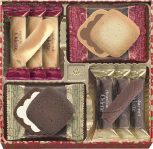 夏の贈り物お中元オデット モロゾフ オデット(バニラロール･チョコレートロール)×各5、オデット(ミルクチョコレート･ホワイトチョコレ