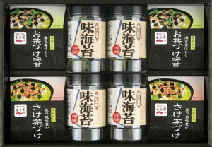 春夏の贈り物ギフト 永谷園お茶漬け・柳川海苔詰合せ 柳川海苔味付け海苔（8切32枚）×4、永谷園お茶づけ海苔（6.3g×3袋）・永谷園さけ