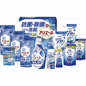 春夏の贈り物ギフト アリエール抗菌除菌ギフト ギフト工房 P&Gアリエールジェル詰替用（450g）×3、抗菌消臭ソフターEX詰替用（350g）・