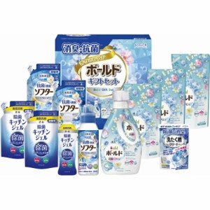 春の贈り物ギフト 消臭抗菌・ボールドギフトセット ギフト工房 P&Gボールドジェル詰替用（400g）×3、抗菌消臭ソフター詰替用（300g）・