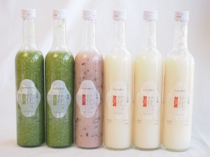 セレクト甘酒6本セット(一糀吟醸500ｍｌ×3本・古代あまざけ(愛知県)500ml×1本・抹茶500ｍｌ×2)