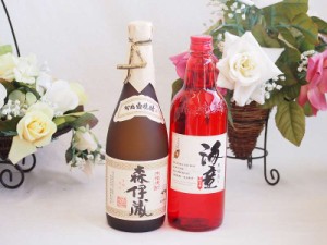 プレミアムな焼酎ペアセット 芋焼酎森伊蔵25°(鹿児島県)720ml芋焼酎祝の赤 海童25°(鹿児島県)720ml