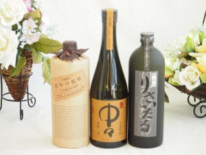 旨味がぎっしり詰まった本格麦焼酎お楽しみ3本セット(長期貯蔵りさいたる30度 大麦長期 百年の孤独40度 本格麦 中々25度) 720ml×3本