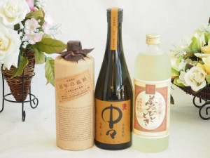 旨味がぎっしり詰まった本格麦焼酎お楽しみ3本セット(熟成麦 夢のひととき25度 大麦長期 百年の孤独40度 本格麦 中々25度) 720ml×3本