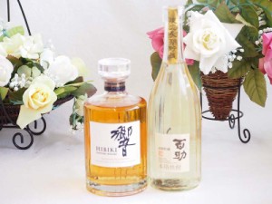 贈り物ギフト ジャパニーズウイスキーと本格麦焼酎対決セット 響700ml百助 長期貯蔵25°(大分県)720ml