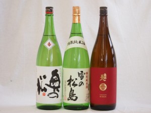 東北日本酒3本セット(奥の松 特別純米(福島県) 南部美人 特別純米(岩手県) 雪の松島 特別純米(宮城県)) 1800ml×3本