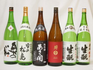 新東北日本酒6本セット(あさ開 昭和旭蔵 純米(岩手県) 奥の松 特別純米(福島県) 大七 生もと 純米(福島県) 大七 生もと 本醸造(福島県) 