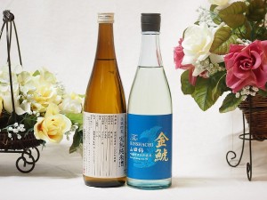 選りすぐり地酒2本セット(ひやおろし低温貯蔵完熟純米 金鯱 山田錦吟醸原酒生貯蔵) 720ml×2本