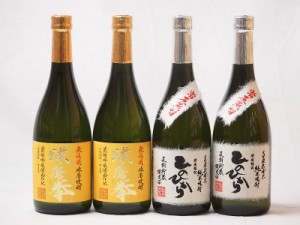 熊本県恒松酒造球磨焼酎4本セット(常圧蒸留 ひのひかり 純米焼酎 無濾過球磨焼酎 球磨拳) 720ml×4本