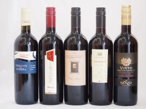 イタリアスペシャル赤ワイン5本セットミケランジェロ・ブルーサ・セグレート750ml×5本