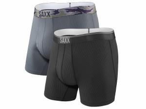 サックスアンダーウェアー SAXX UNDERWEAR QUEST BOXER BRIEF FLY 2PACKS クエスト メンズ 2枚組 ボクサーブリーフ パンツ 前開き 下着