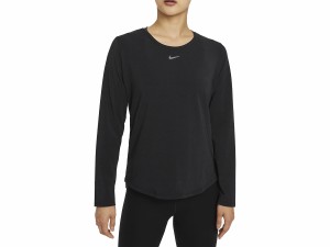 ナイキ NIKE Dri-FIT ワン ラックス ロングスリーブ トップ レディース 秋 冬 ブラック 黒 スポーツ フィットネス 長袖 Tシャツ DD0621-0