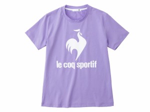 ルコック le coq sportif ショートスリーブシャツ レディース 春 夏 パープル 紫 スポーツ フィットネス 半袖 Tシャツ QMWSJA03-VLT