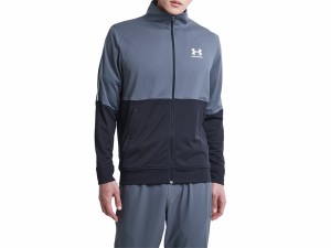 アンダーアーマー UNDER ARMOUR ピケ トラックジャケット メンズ 秋 冬 グレー 灰色 スポーツ トレーニング フルジップ ジャケット 13662