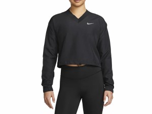 ナイキ NIKE スウッシュ ラン ジャケット レディース ブラック 黒 スポーツ フィットネス 長袖 Vネック DM7776-010