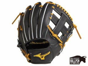 ミズノ MIZUNO 専用グラブ袋付き ミズノプロ CRAFT Edition 硬式用グラブ 内野手用 菊池モデル 一般 ブラック 黒 野球 硬式 グローブ 1AJ