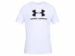 アンダーアーマー UNDER ARMOUR スポーツスタイル ロゴ ショートスリーブ メンズ 春 夏 ホワイト 白 スポーツ トレーニング 半袖 Tシャツ