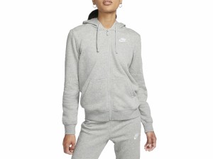 ナイキ NIKE スポーツウェア クラブ フリース フルジップ L/S フーディ ST レディース 秋 冬 グレー 灰色 スポーツ フィットネス パーカ