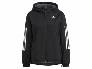 アディダス adidas 24/7 レギュラーフィット ウインドブレーカージャケット レディース ブラック 黒 スポーツ フィットネス パーカー ジ