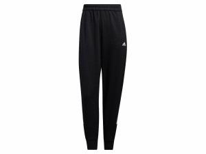 アディダス adidas 24/7 レギュラーフィット フリース 9/10丈カフパンツ レディース ブラック 黒 スポーツ フィットネス ロング パンツ Z