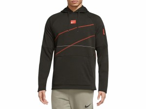 ナイキ NIKE Dri-FIT Q5 フリース プルオーバー L/S フーディ メンズ 秋 冬 カーキ 枯草色 スポーツ トレーニング パーカー ジャケット D