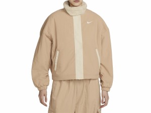 ナイキ NIKE スポーツウェア エッセンシャル ウーブン フリースラインド ジャケット レディース 秋 冬 ベージュ スポーツ フィットネス 