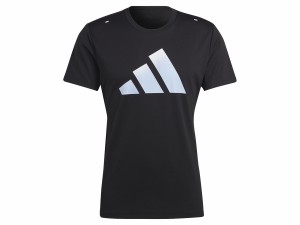 アディダス adidas RUN ICONS 3 BAR LOGO T-SHIRT ラン アイコンズ スリーバー ロゴ Tシャツ メンズ 春 夏 ブラック 黒 スポーツ トレー