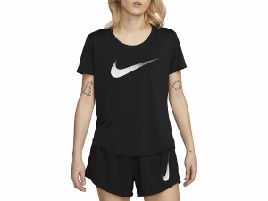 ナイキ NIKE Dri-FIT ワン ショートスリーブ ランニングトップ レディース 春 夏 ブラック 黒 スポーツ フィットネス 半袖 Tシャツ DX102