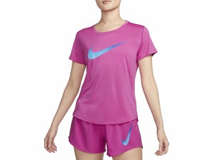 ナイキ NIKE Dri-FIT ワン ショートスリーブ ランニングトップ レディース 春 夏 ピンク 桃色 スポーツ フィットネス 半袖 Tシャツ DX102