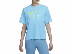 ナイキ NIKE Dri-FIT スウッシュ フライ S/S Tシャツ レディース 春 夏 ブルー 青 スポーツ フィットネス 半袖 Tシャツ FB2583-416