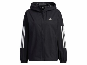 アディダス adidas ルーズフィット デニムルッククロス ジャケット レディース ブラック 黒 スポーツ フィットネス パーカー ジャケット 