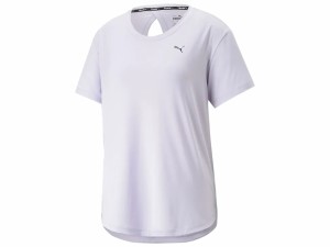 プーマ PUMA STUDIO YOGINI LITE SS TEE スタジオ ヨギーニ ライト 半袖 Tシャツ レディース 春 夏 パープル 紫 スポーツ フィットネス 