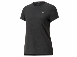 プーマ PUMA RUN FAVORITE ヘザー 半袖 Tシャツ レディース 春 夏 ブラック 黒 スポーツ フィットネス 半袖 Tシャツ 523693-01