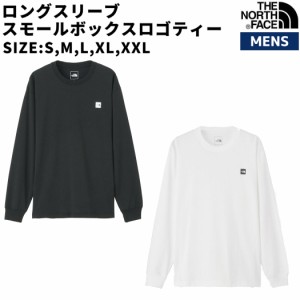 ノースフェイス THE NORTH FACE 【正規取扱店】ロングスリーブスモールボックスロゴティー メンズ オールシーズン ブラック 黒 ホワイト 