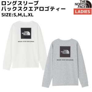 ノースフェイス THE NORTH FACE 【正規取扱店】ロングスリーブバックスクエアロゴティー レディース オールシーズン 長袖 Tシャツ ホワイ