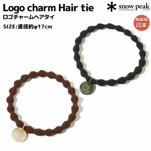 スノーピーク snowpeak Logo charm Hair tie ロゴチャームヘアタイ ブラック ブラウン カジュアル 小物 アクセサリー ヘアゴム ブレスレ