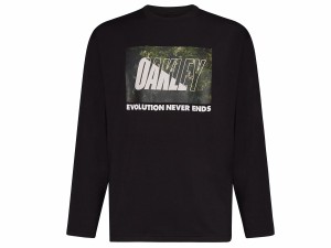 オークリー OAKLEY US規格 Enhance Qd LS Tee Bold Evo 2.0 エンハンス Qd 長袖 Tシャツ ボールド エヴォ 2.0 メンズ 春 秋 ブラック 黒 