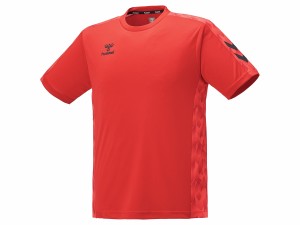 ヒュンメル hummel グラフィックシャツ メンズ 春 夏 レッド 赤 スポーツ トレーニング 半袖 Tシャツ HAP1174-20