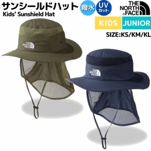 ノースフェイス THE NORTH FACE Kids' Sunshield Hat サンシールドハット キッズ 春 夏 UPF15-30 はっ水加工 カーキ ネイビー カジュアル