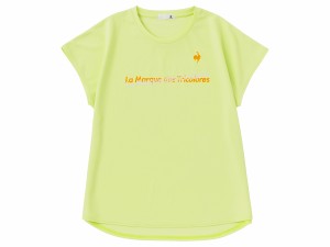 ルコック le coq sportif EXcDRY D−TecフレンチスリーブTシャツ レディース 春 夏 イエロー 黄色 スポーツ フィットネス 半袖 Tシャツ Q