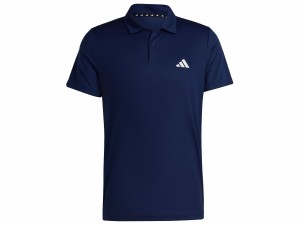 アディダス adidas トレイン エッセンシャルズ トレーニング ポロシャツ メンズ 春 夏 ネイビー 紺 スポーツ トレーニング 半袖 ポロシャ