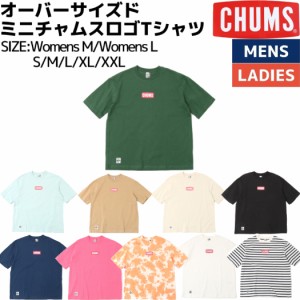 チャムス CHUMS Oversized Mini CHUMS Logo T-Shirt オーバーサイズドミニチャムスロゴTシャツ カジュアル 半袖 シャツ ユニセックス 春 