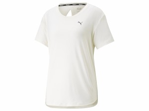 プーマ PUMA STUDIO YOGINI LITE SS TEE スタジオ ヨギーニ ライト 半袖 Tシャツ レディース 春 夏 ホワイト 白 スポーツ フィットネス 