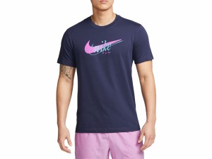 ナイキ NIKE Dri-FIT ランニング Tシャツ メンズ 春 夏 ネイビー 紺 スポーツ トレーニング 半袖 Tシャツ FD0125-410