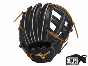 ミズノ MIZUNO 専用グラブ袋付き ミズノプロ CRAFTED Edition 軟式用グラブ 内野手用 菊地型 一般 ブラック 野球 軟式 グローブ 内野手 1